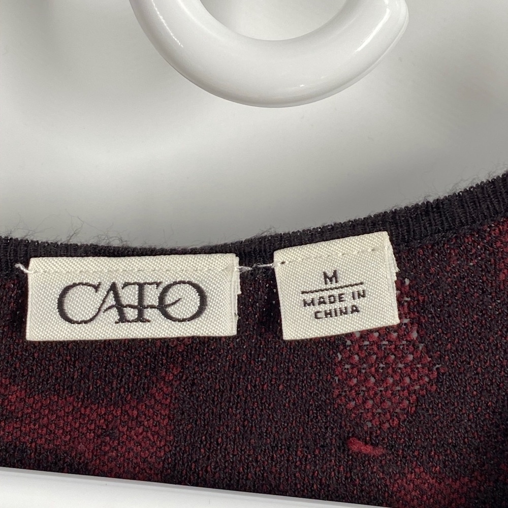 Cato fit and flare black red dress M - Picture 5 of 6